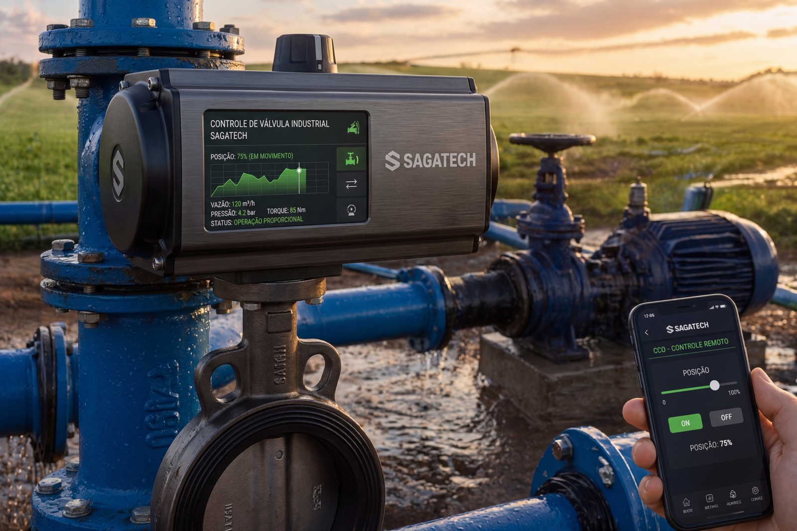 Controle de Registros e Valvulas ON/OFF e Proporcionais