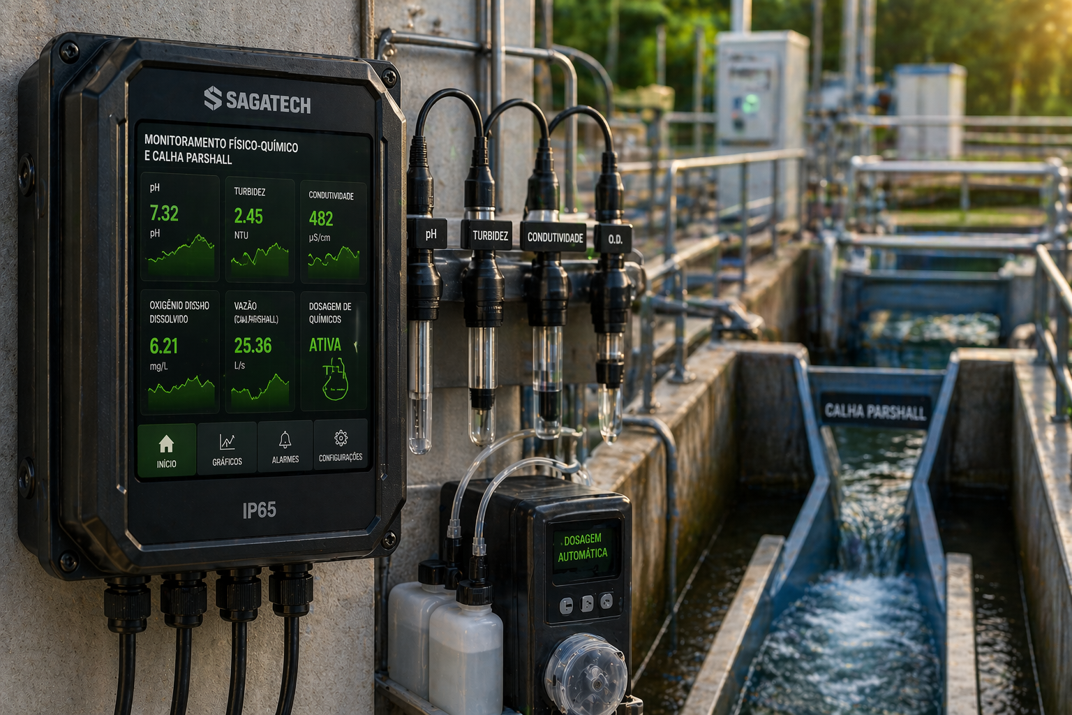 Monitoramento Fisico-Quimico e Calha Parshall